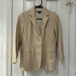Vince Linen-Cotton Blazer